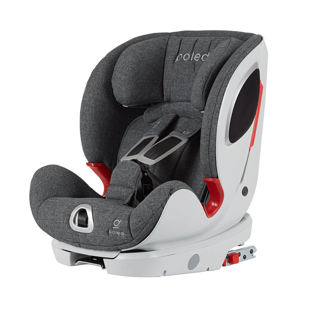 คาร์ซีท POLED Y-FIX PRO สำหรับ1-12ปี สีเทา - ราคาโปรโมรชั่น ไม่มีประกัน_0